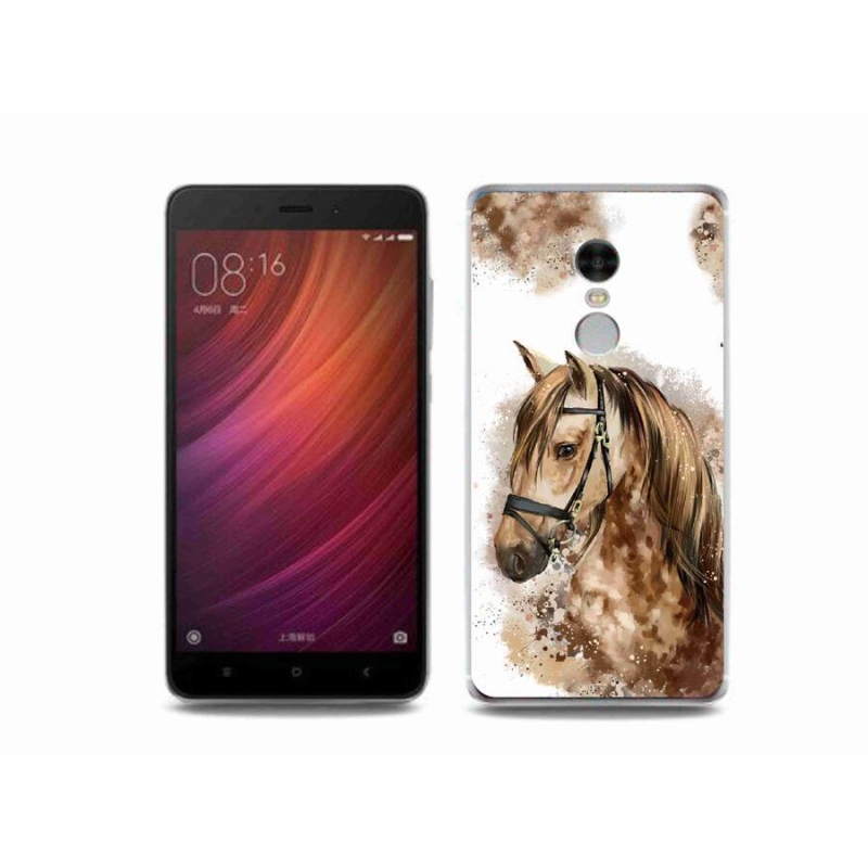 Gelový kryt mmCase na mobil Xiaomi Redmi Note 4 - hnědý kreslený kůň