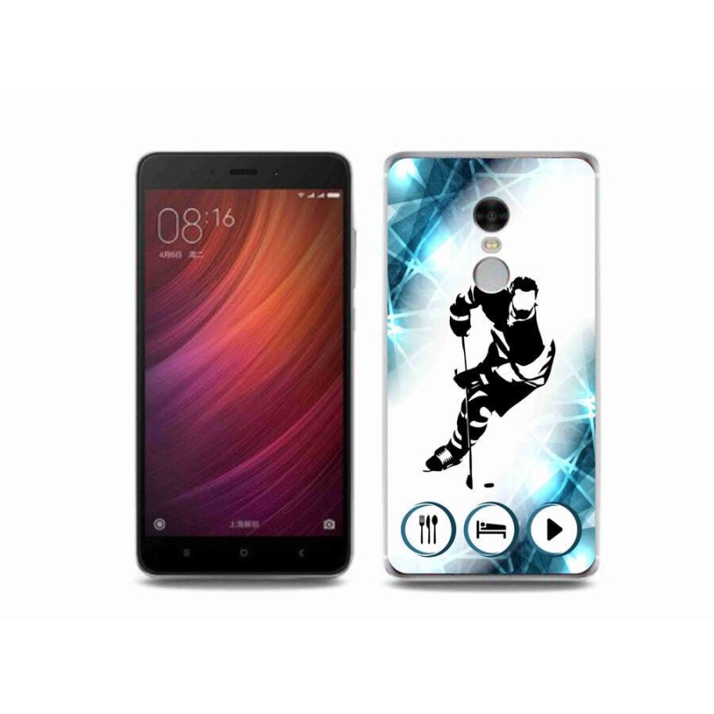 Gelový kryt mmCase na mobil Xiaomi Redmi Note 4 - hokej 1