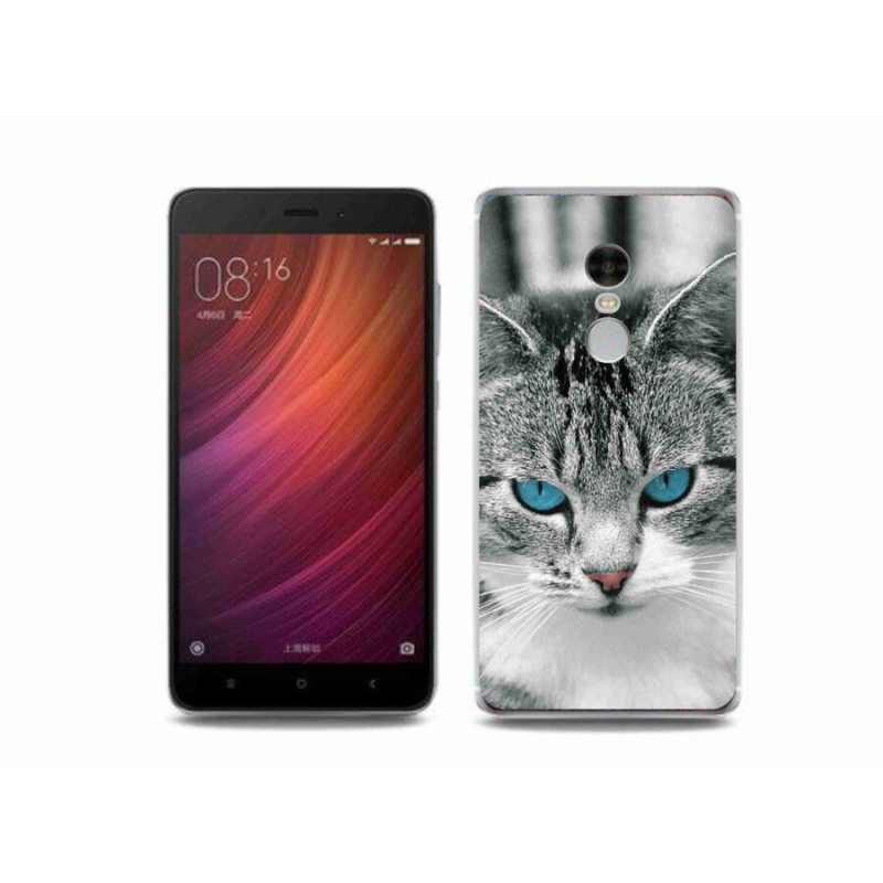 Gelový kryt mmCase na mobil Xiaomi Redmi Note 4 - kočičí pohled 1