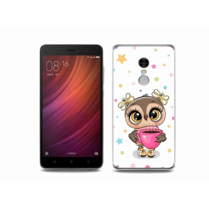 Gelový kryt mmCase na mobil Xiaomi Redmi Note 4 - kreslená sovička