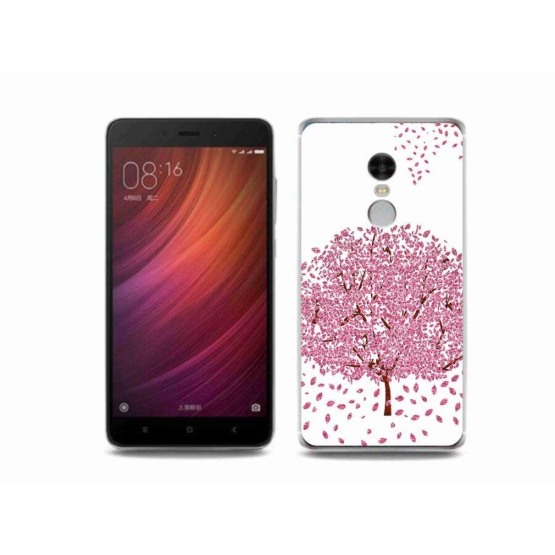 Gelový kryt mmCase na mobil Xiaomi Redmi Note 4 - kreslený strom s listy