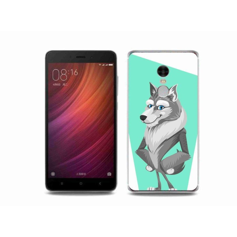 Gelový kryt mmCase na mobil Xiaomi Redmi Note 4 - kreslený vlk