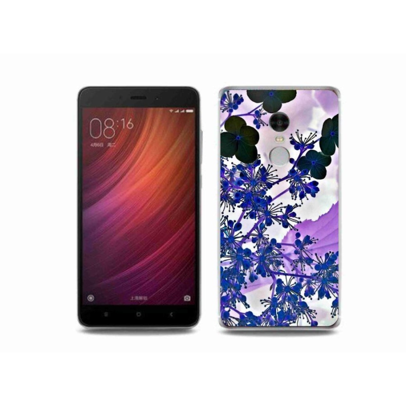 Gelový kryt mmCase na mobil Xiaomi Redmi Note 4 - květ hortenzie