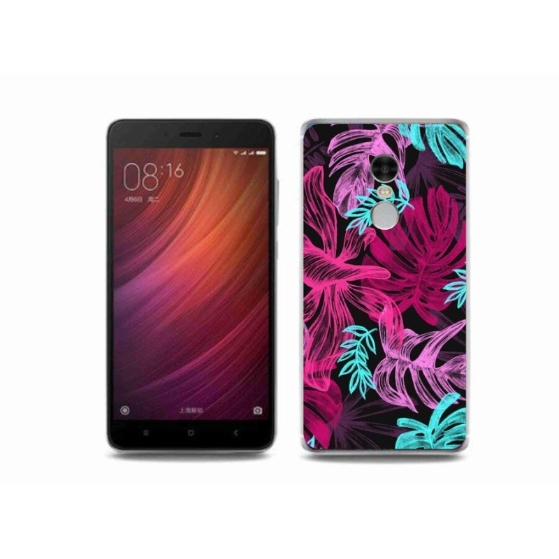 Gelový kryt mmCase na mobil Xiaomi Redmi Note 4 - květiny 1