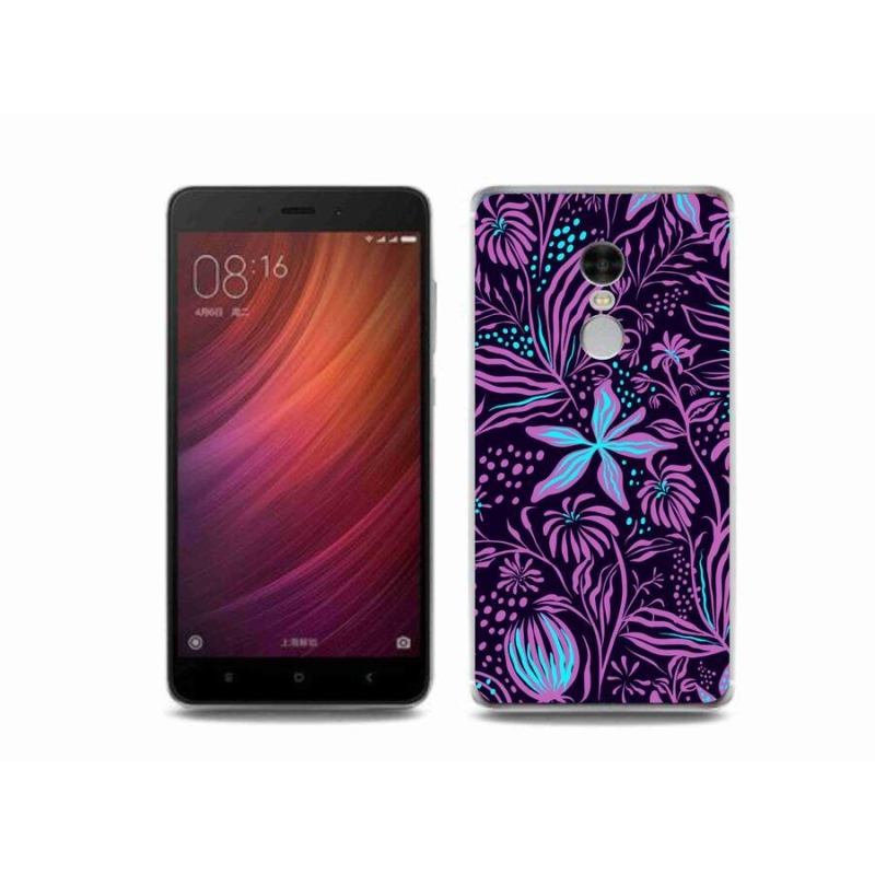 Gelový kryt mmCase na mobil Xiaomi Redmi Note 4 - květiny 2