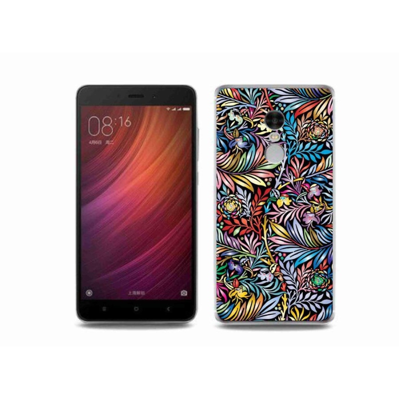 Gelový kryt mmCase na mobil Xiaomi Redmi Note 4 - květiny 5