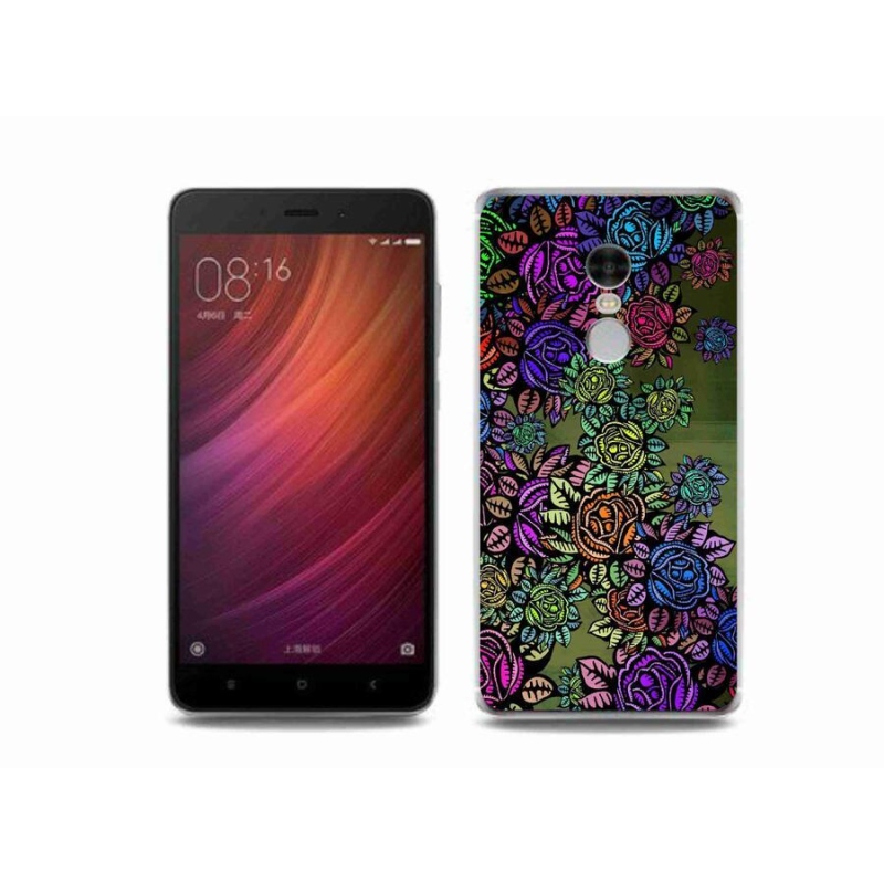 Gelový kryt mmCase na mobil Xiaomi Redmi Note 4 - květiny 6