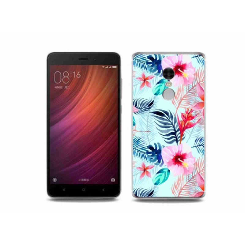 Gelový kryt mmCase na mobil Xiaomi Redmi Note 4 - květiny