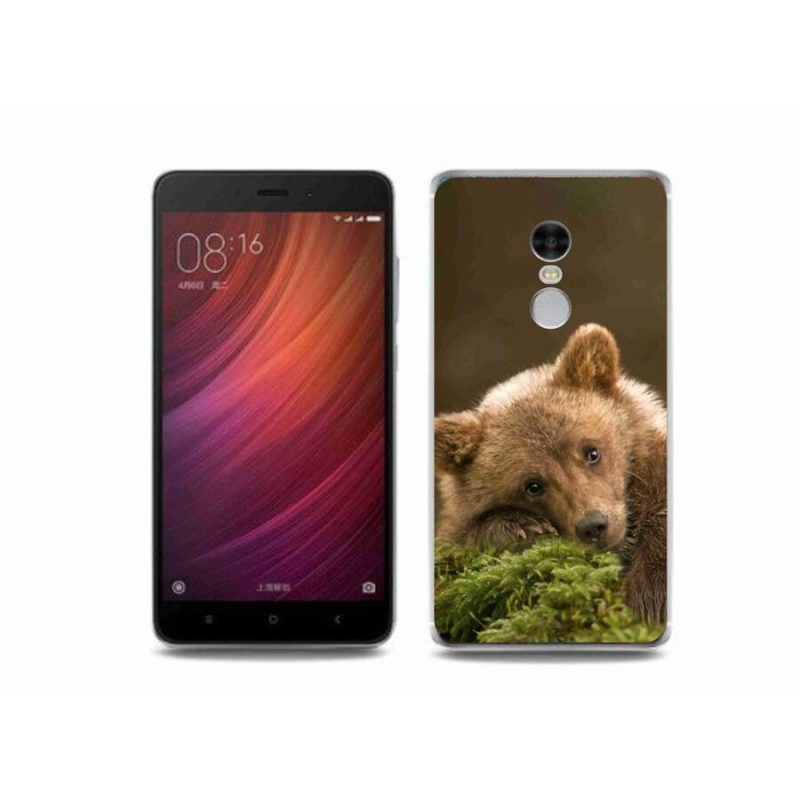 Gelový kryt mmCase na mobil Xiaomi Redmi Note 4 - medvěd