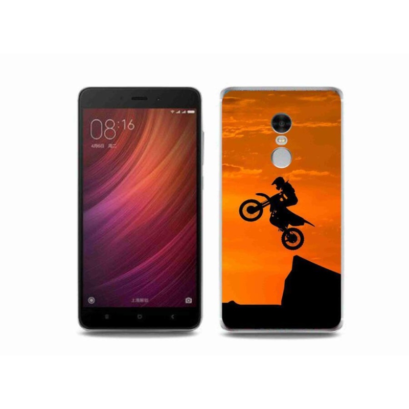 Gelový kryt mmCase na mobil Xiaomi Redmi Note 4 - motocross