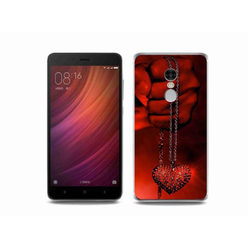 Gelový kryt mmCase na mobil Xiaomi Redmi Note 4 - náhrdelník
