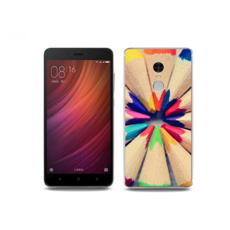 Gelový kryt mmCase na mobil Xiaomi Redmi Note 4 - pastelky