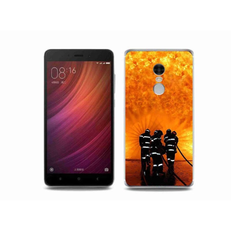 Gelový kryt mmCase na mobil Xiaomi Redmi Note 4 - požár
