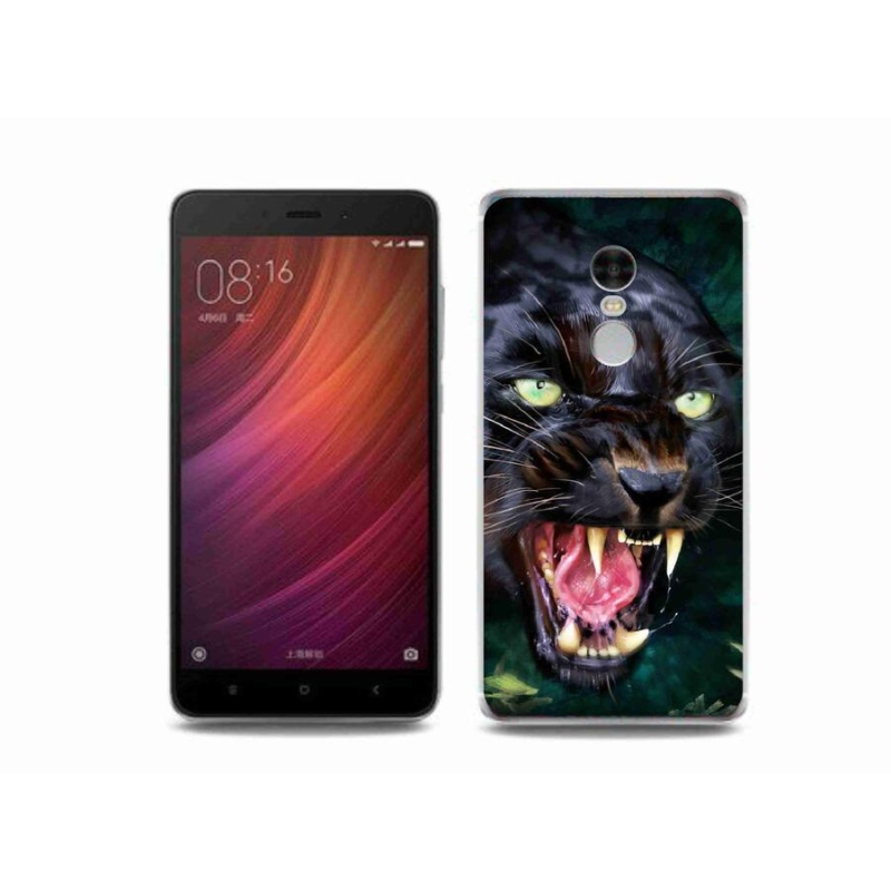 Gelový kryt mmCase na mobil Xiaomi Redmi Note 4 - rozzuřený černý panter
