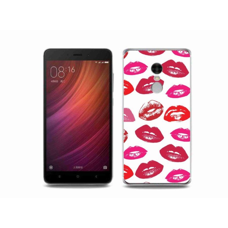 Gelový kryt mmCase na mobil Xiaomi Redmi Note 4 - rty