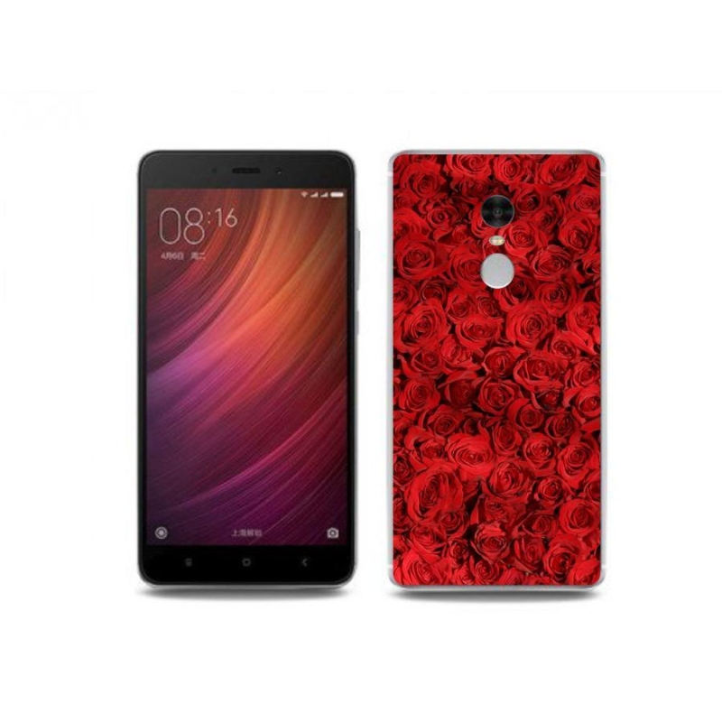 Gelový kryt mmCase na mobil Xiaomi Redmi Note 4 - růže