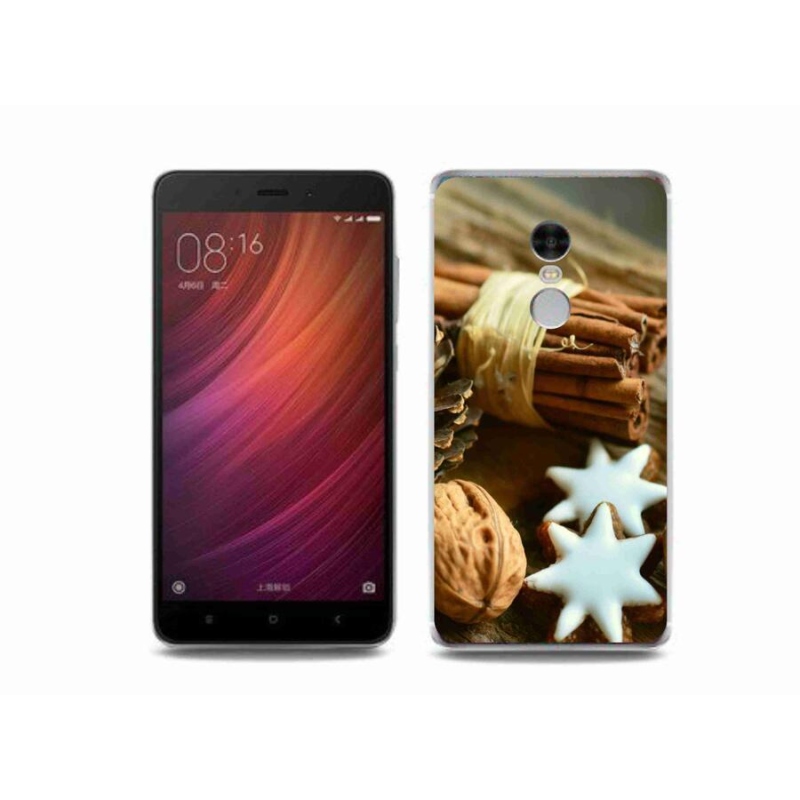 Gelový kryt mmCase na mobil Xiaomi Redmi Note 4 - skořice a perníčky