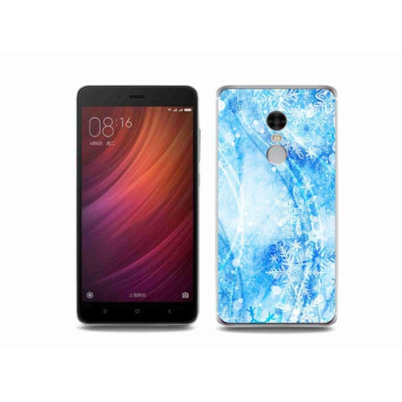 Gelový kryt mmCase na mobil Xiaomi Redmi Note 4 - sněhové vločky