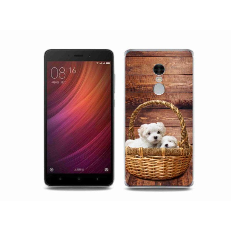 Gelový kryt mmCase na mobil Xiaomi Redmi Note 4 - štěňátka