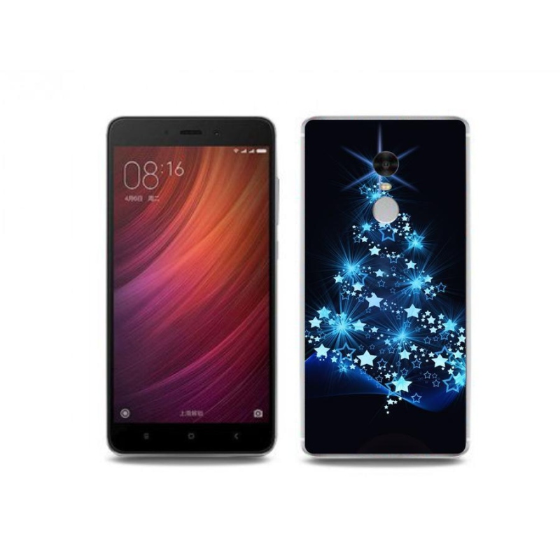 Gelový kryt mmCase na mobil Xiaomi Redmi Note 4 - vánoční stromek