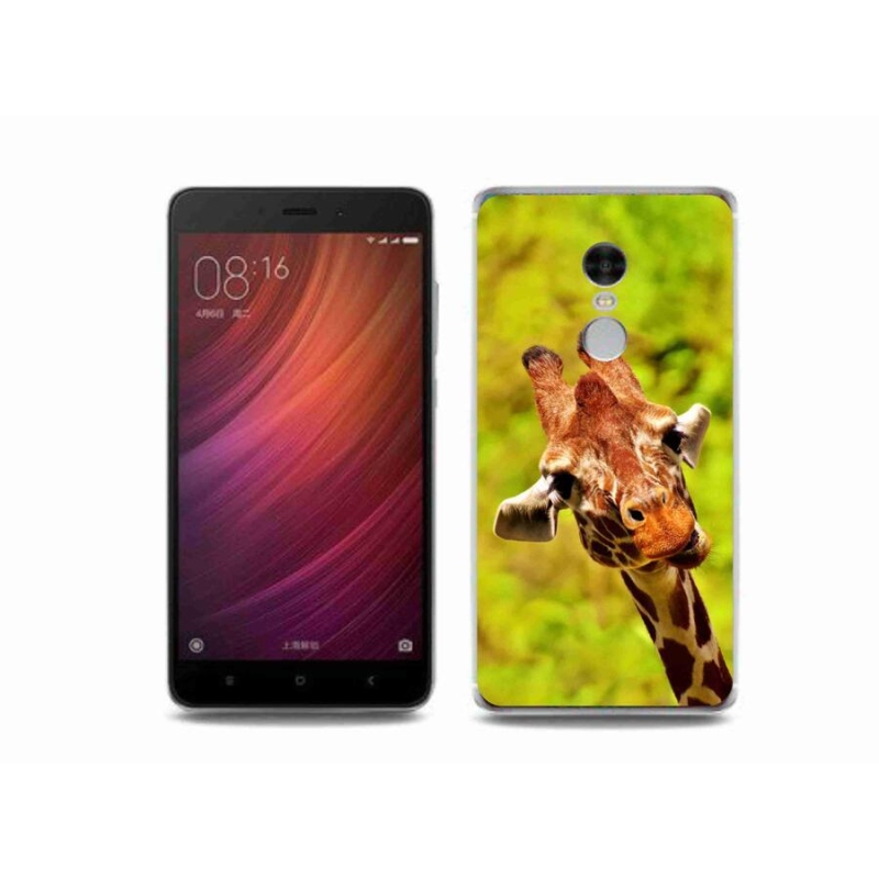 Gelový kryt mmCase na mobil Xiaomi Redmi Note 4 - žirafa