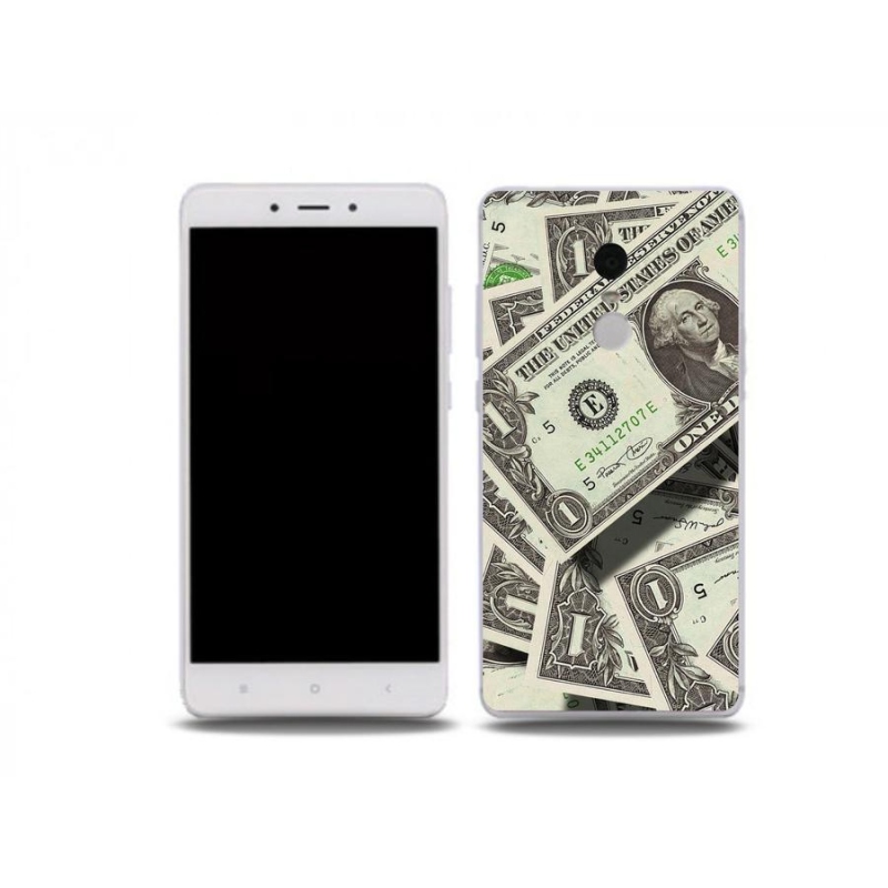 Gelový kryt mmCase na mobil Xiaomi Redmi Note 4X - americký dolar