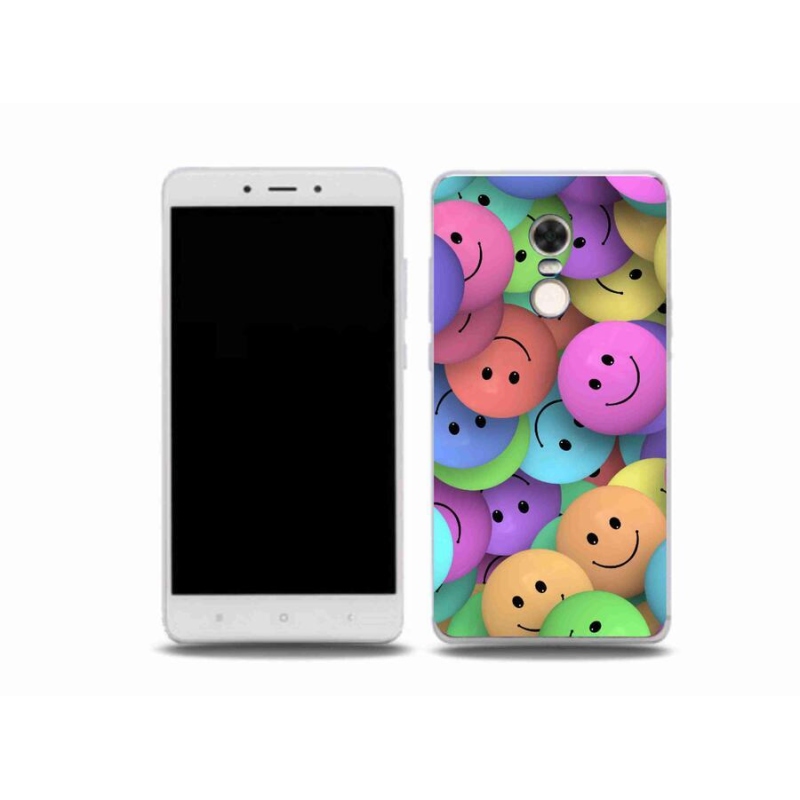 Gelový kryt mmCase na mobil Xiaomi Redmi Note 4X - barevní smajlíci