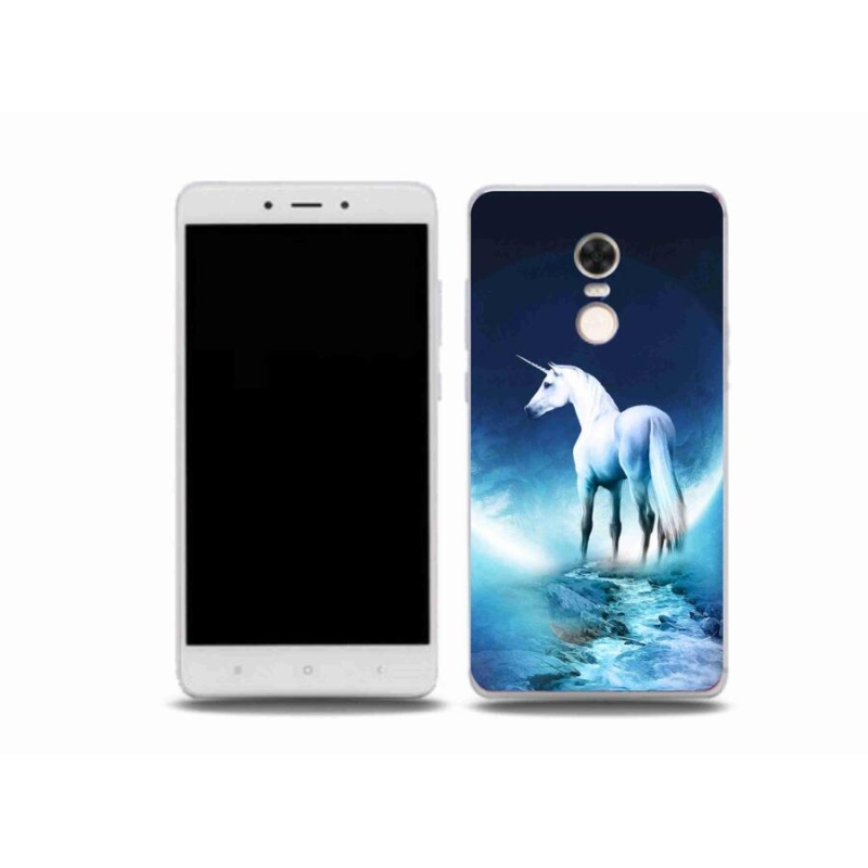 Gelový kryt mmCase na mobil Xiaomi Redmi Note 4X - bílý jednorožec