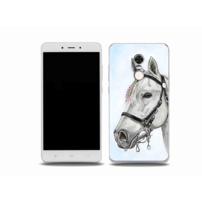 Gelový kryt mmCase na mobil Xiaomi Redmi Note 4X - bílý kůň 1