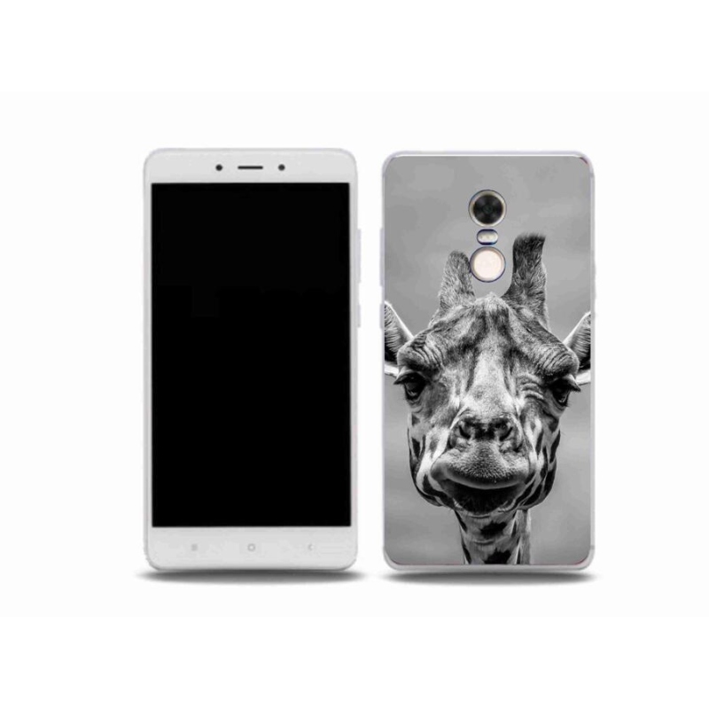 Gelový kryt mmCase na mobil Xiaomi Redmi Note 4X - černobílá žirafa