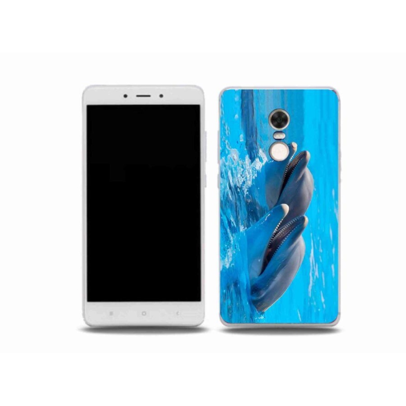 Gelový kryt mmCase na mobil Xiaomi Redmi Note 4X - delfíni