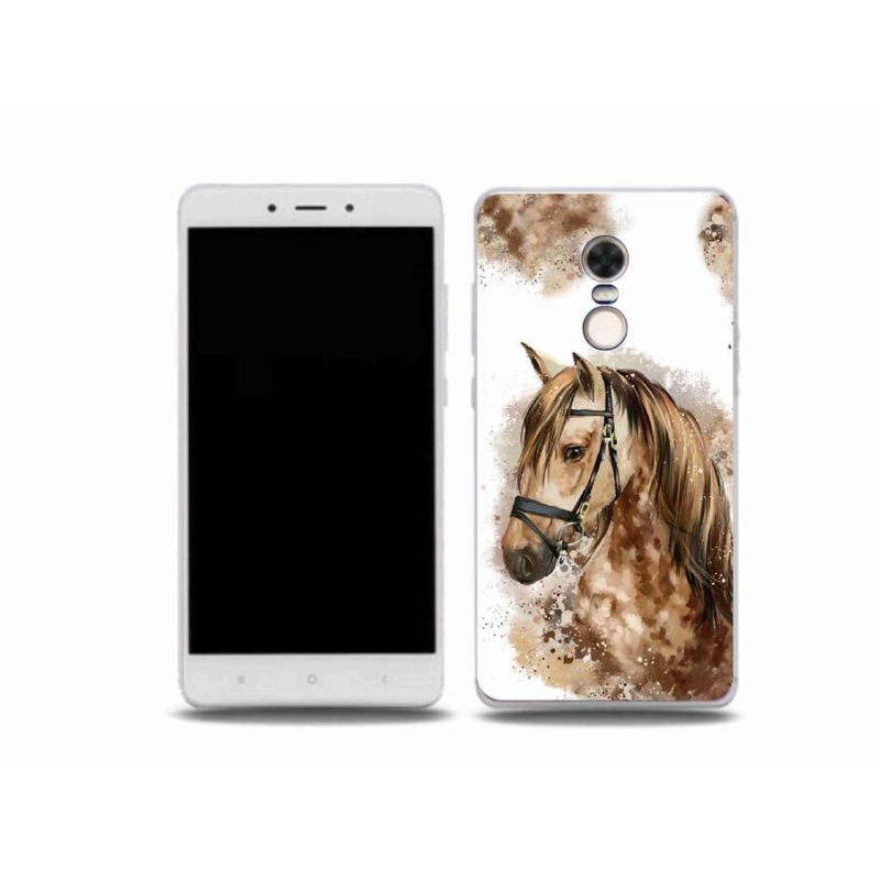 Gelový kryt mmCase na mobil Xiaomi Redmi Note 4X - hnědý kreslený kůň