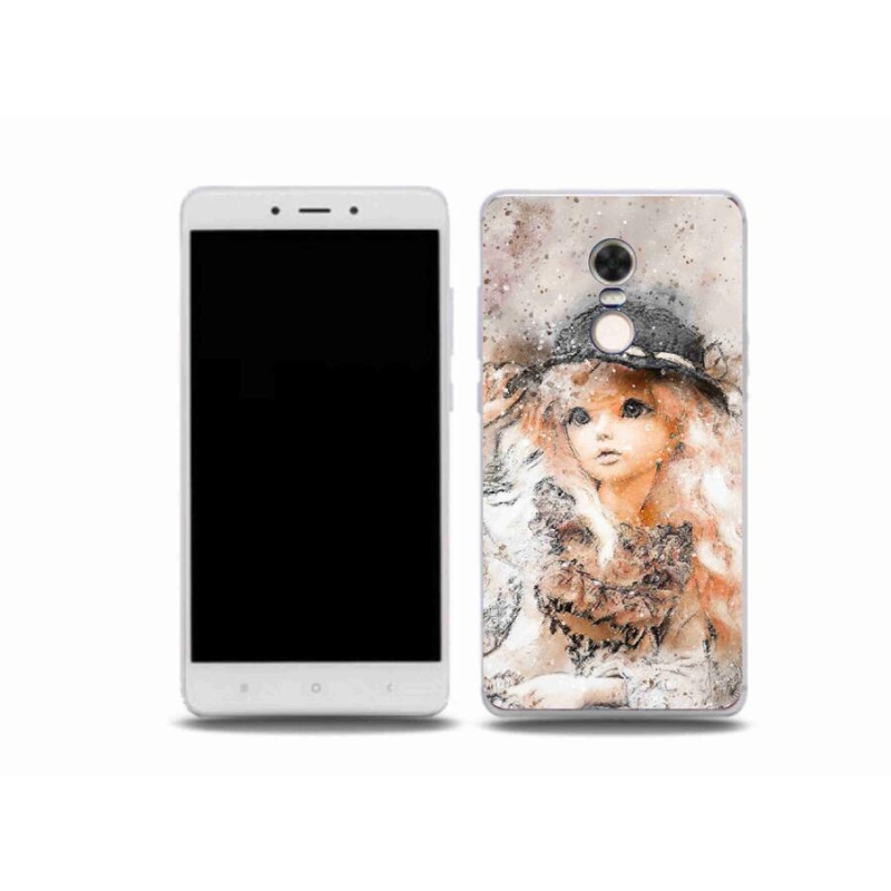 Gelový kryt mmCase na mobil Xiaomi Redmi Note 4X - holčička s kloboukem