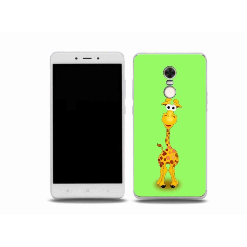 Gelový kryt mmCase na mobil Xiaomi Redmi Note 4X - kreslená žirafa