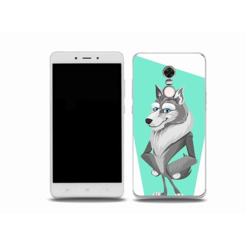 Gelový kryt mmCase na mobil Xiaomi Redmi Note 4X - kreslený vlk