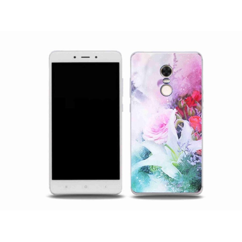 Gelový kryt mmCase na mobil Xiaomi Redmi Note 4X - květiny 4