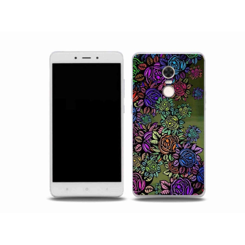 Gelový kryt mmCase na mobil Xiaomi Redmi Note 4X - květiny 6