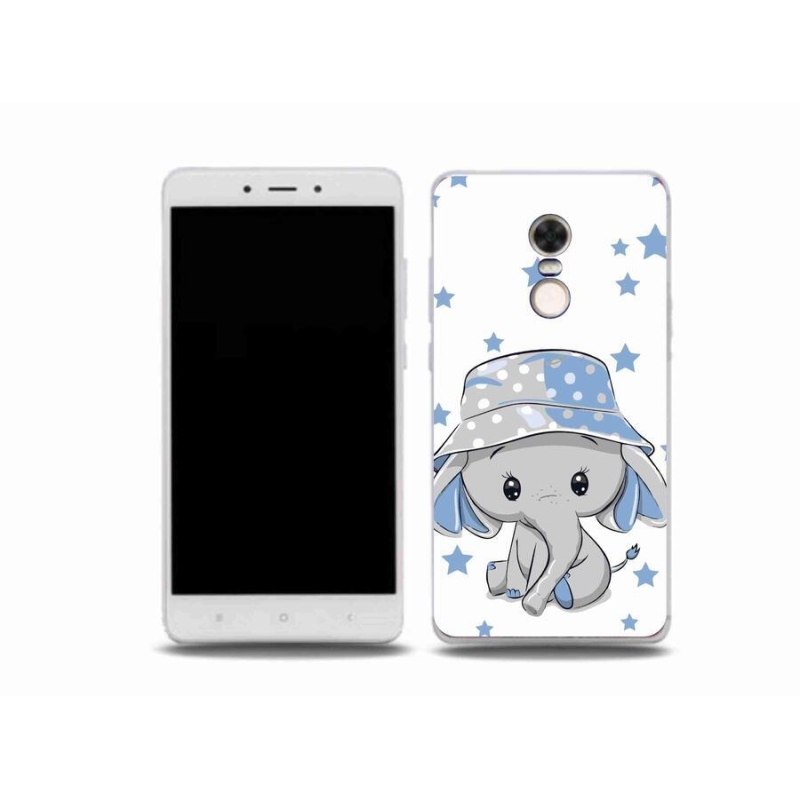 Gelový kryt mmCase na mobil Xiaomi Redmi Note 4X - modrý slon