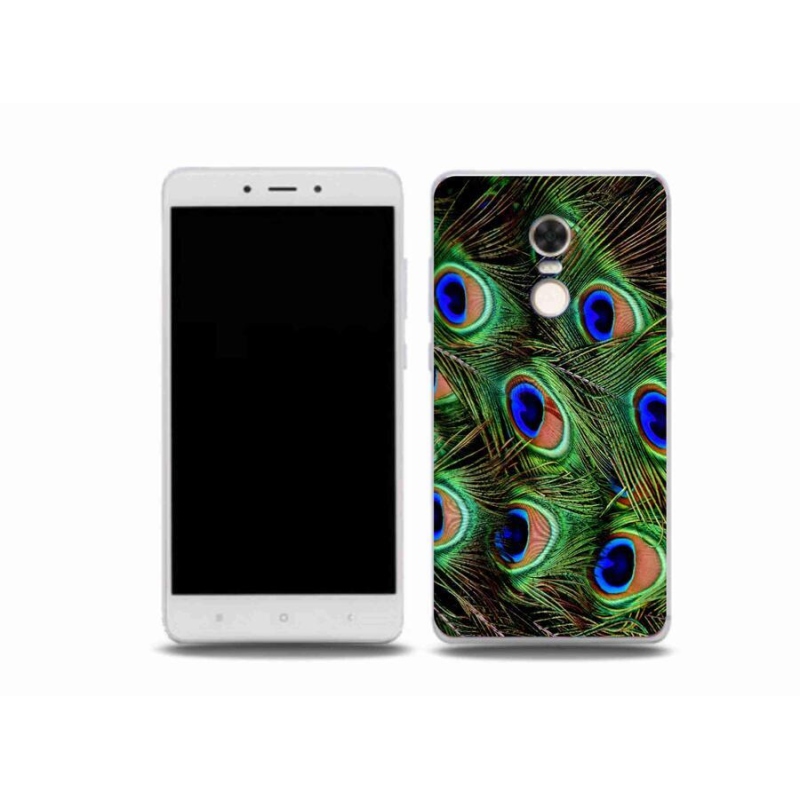 Gelový kryt mmCase na mobil Xiaomi Redmi Note 4X - paví peří