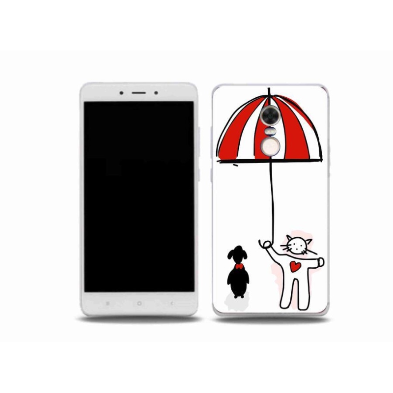 Gelový kryt mmCase na mobil Xiaomi Redmi Note 4X - pejsek a kočička
