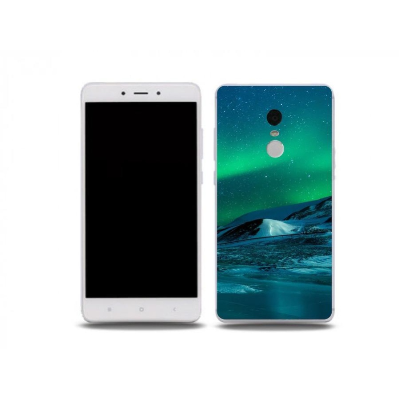 Gelový kryt mmCase na mobil Xiaomi Redmi Note 4X - polární záře