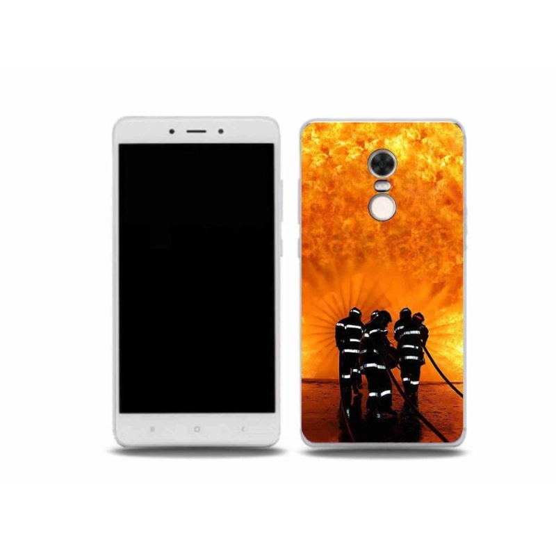 Gelový kryt mmCase na mobil Xiaomi Redmi Note 4X - požár