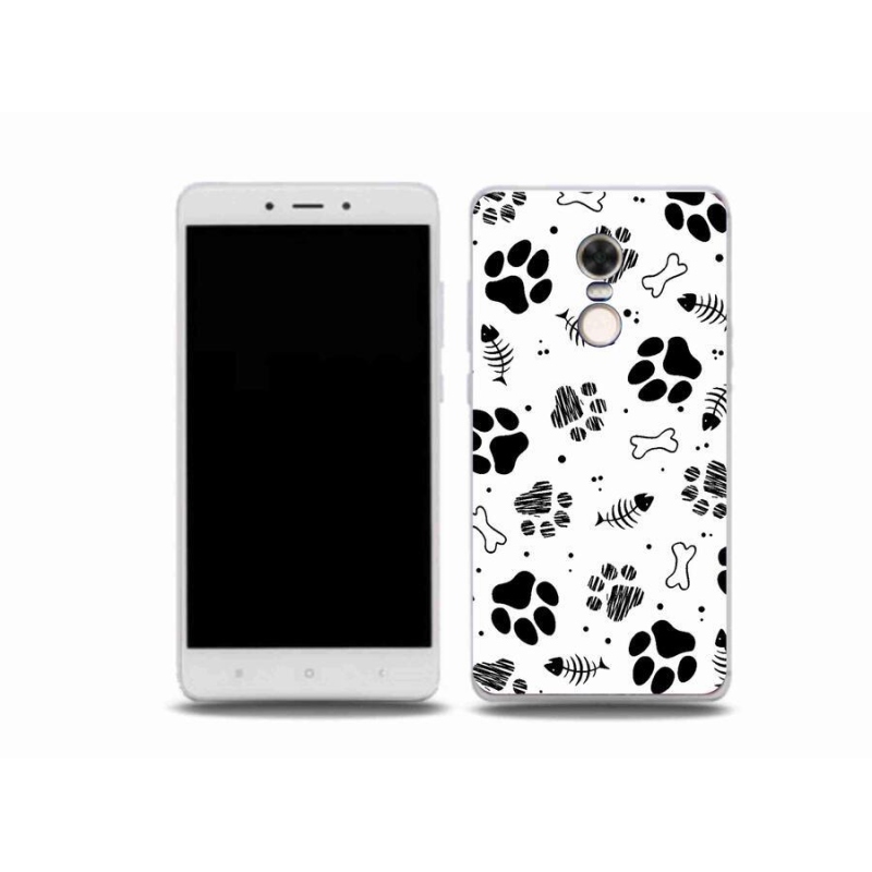 Gelový kryt mmCase na mobil Xiaomi Redmi Note 4X - psí tlapky 1