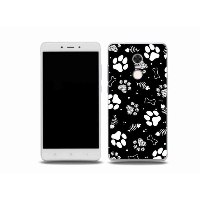 Gelový kryt mmCase na mobil Xiaomi Redmi Note 4X - psí tlapky