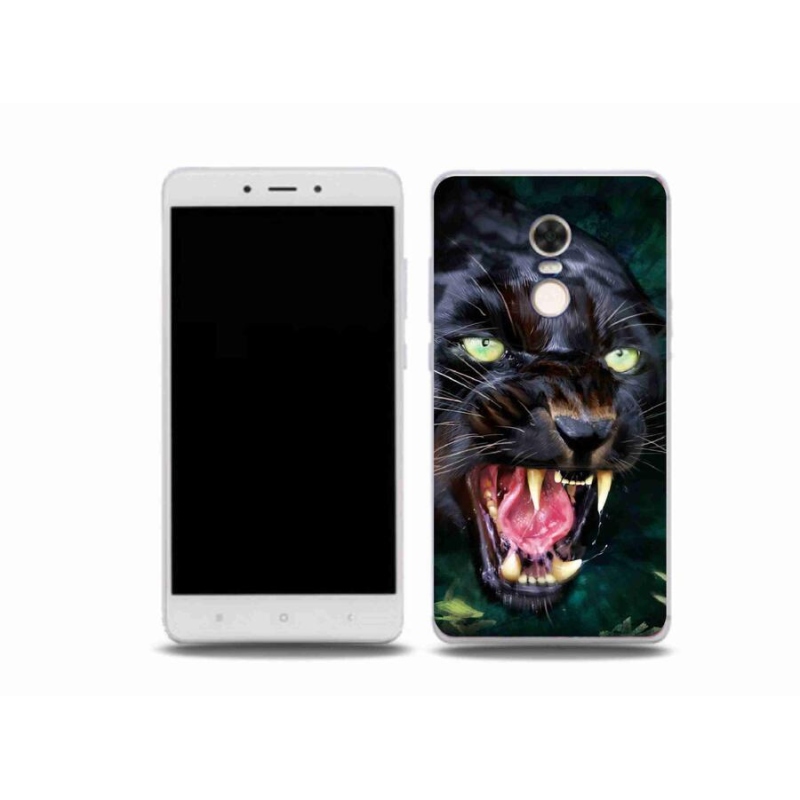 Gelový kryt mmCase na mobil Xiaomi Redmi Note 4X - rozzuřený černý panter