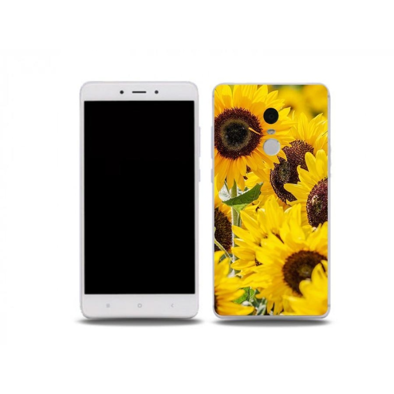 Gelový kryt mmCase na mobil Xiaomi Redmi Note 4X - slunečnice