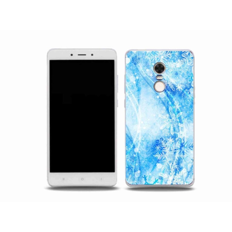 Gelový kryt mmCase na mobil Xiaomi Redmi Note 4X - sněhové vločky