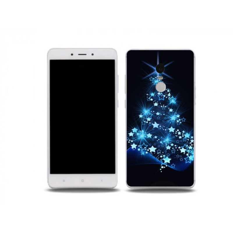 Gelový kryt mmCase na mobil Xiaomi Redmi Note 4X - vánoční stromek
