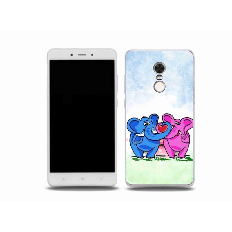Gelový kryt mmCase na mobil Xiaomi Redmi Note 4X - zamilovaní sloni
