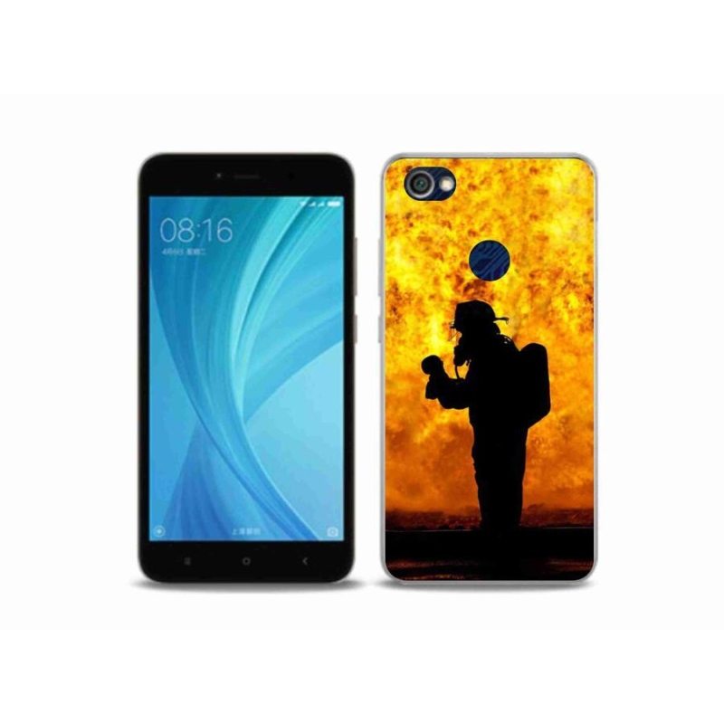 Gelový kryt mmCase na mobil Xiaomi Redmi Note 5A Prime - hasič